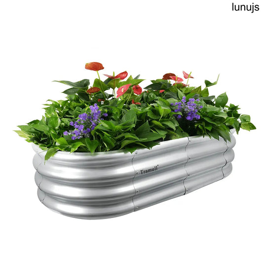 4x2x1FT Galvanized Raised Garden Bed – Rustproof Metal
