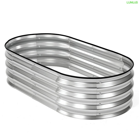 Raised Metal Garden Bed – Outdoor Planter for Vegetables, Herbs & Flowers