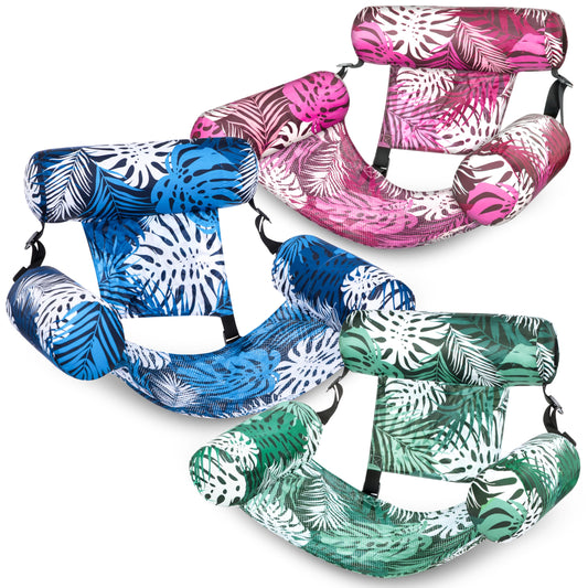 Inflatable Pool Lounge Chairs for Adults – 3-Pack Floats